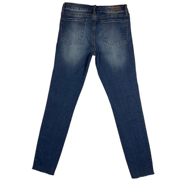 Articles of Society Distressed Denim Raw Hem Skinny Ankle Jeans Women’s Size 28 - Picture 2 of 11